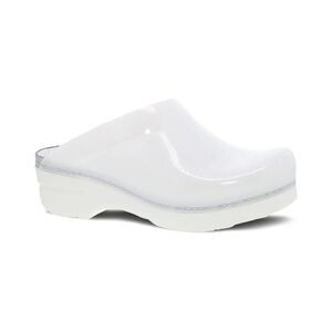 Dansko Sonja Translucent Clogs White Women's Size 8.5-9 / EUR 39 NIB